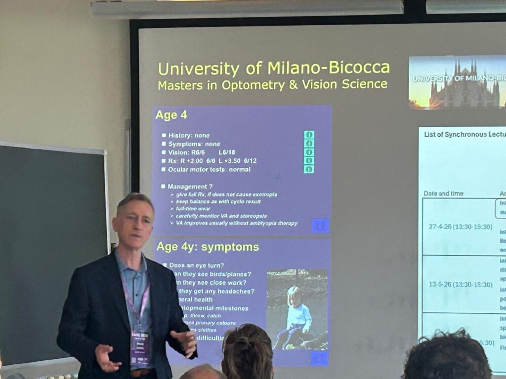 Prof. Bruce Evans during his talk at the EAOO conference