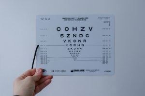 optotype for near visual acuity