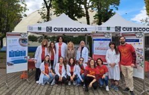Group photo of people who provided visual screening during the CorriBicocca 2023 event.